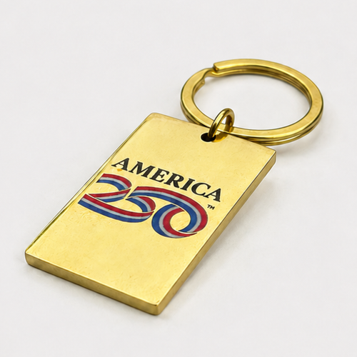 America 250™ Classic Brass Keychain