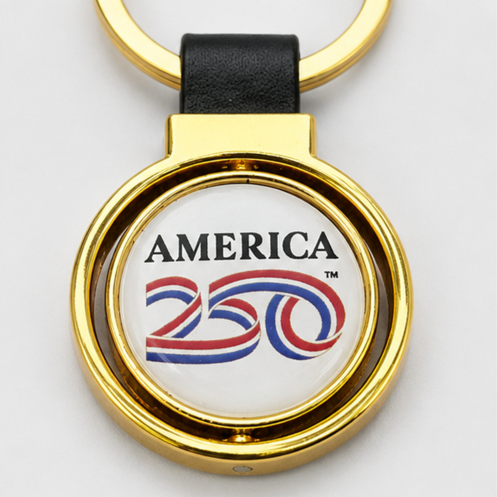 America 250™ Gold Spinner Keychain