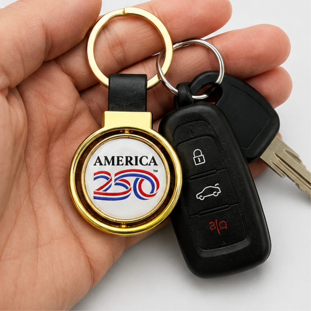 America 250™ Gold Spinner Keychain