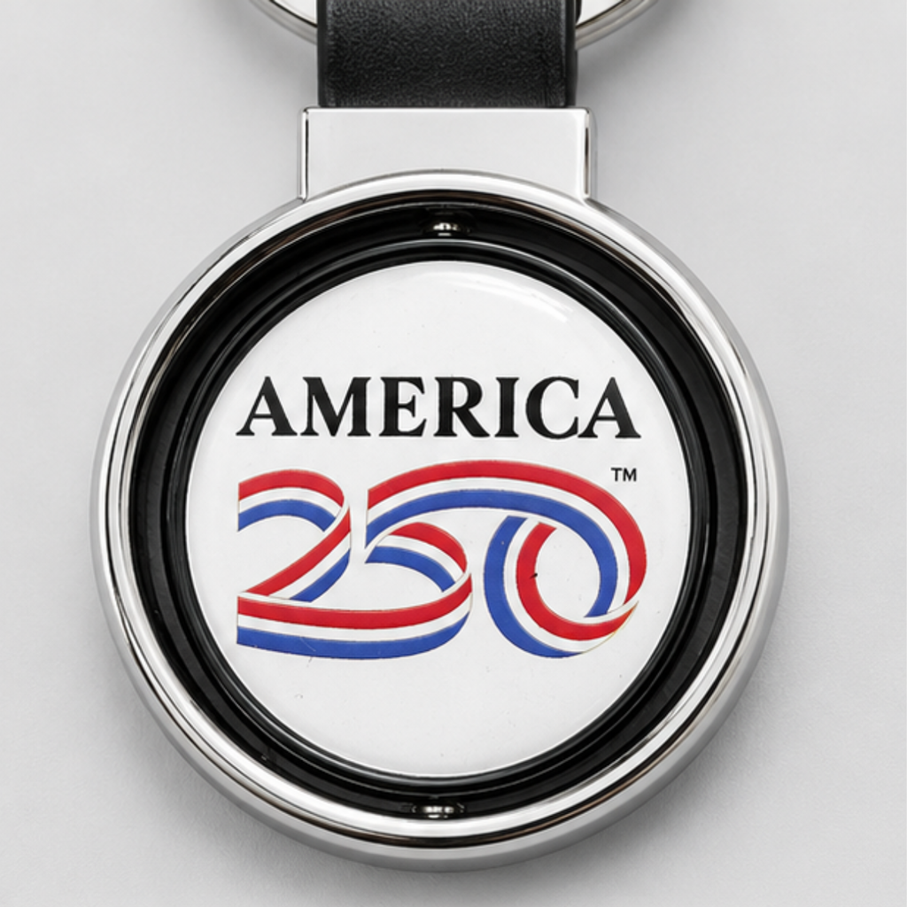 America 250™ Silver Spinner Keychain