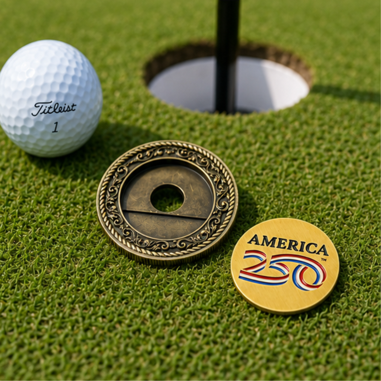 America 250™ Magnetic Golf Ball Marker Challenge Coin