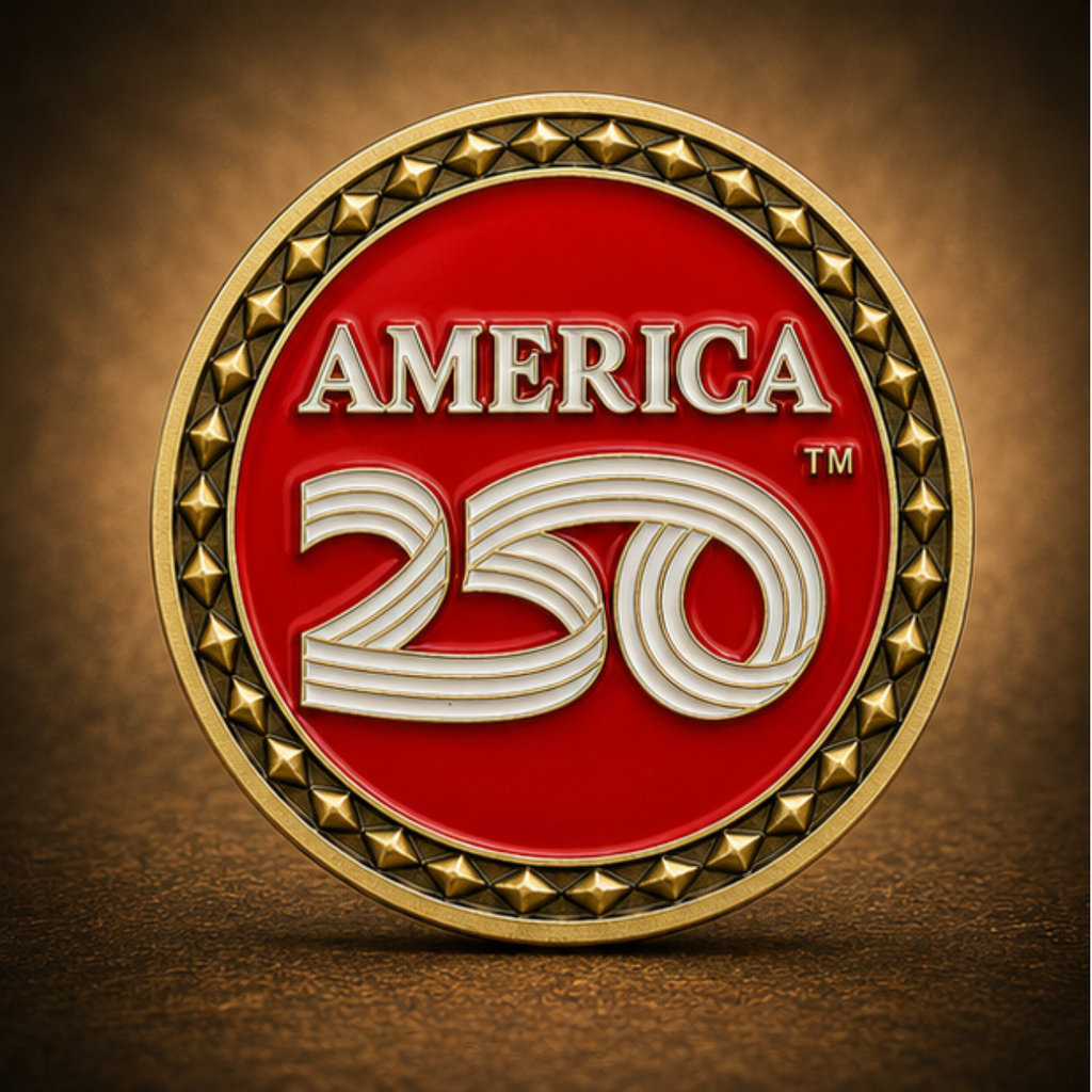 America 250™ Ruby Edition Challenge Coin