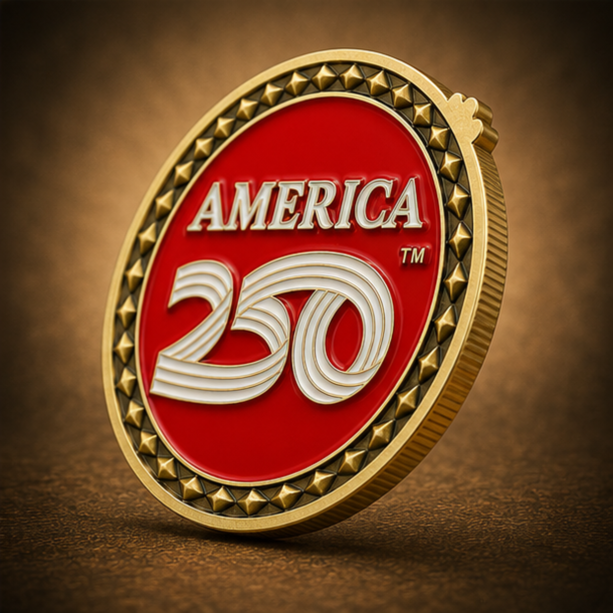America 250™ Ruby Edition Challenge Coin