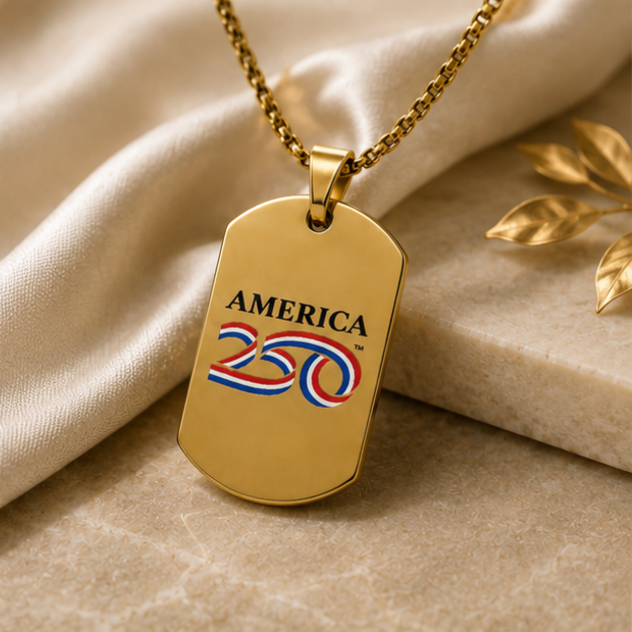 America 250™ Stainless Steel Dog Tag Necklace