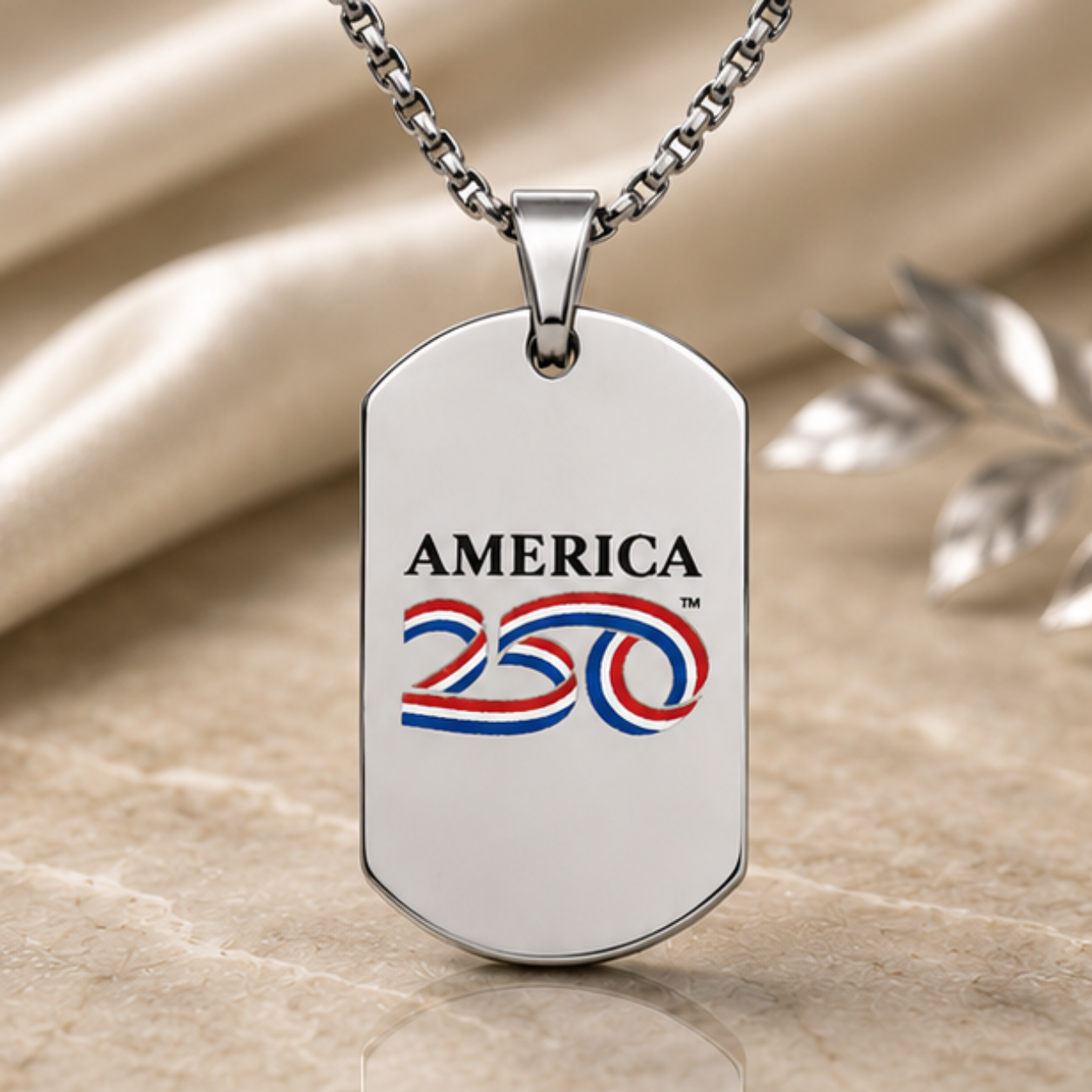 America 250™ Stainless Steel Dog Tag Necklace
