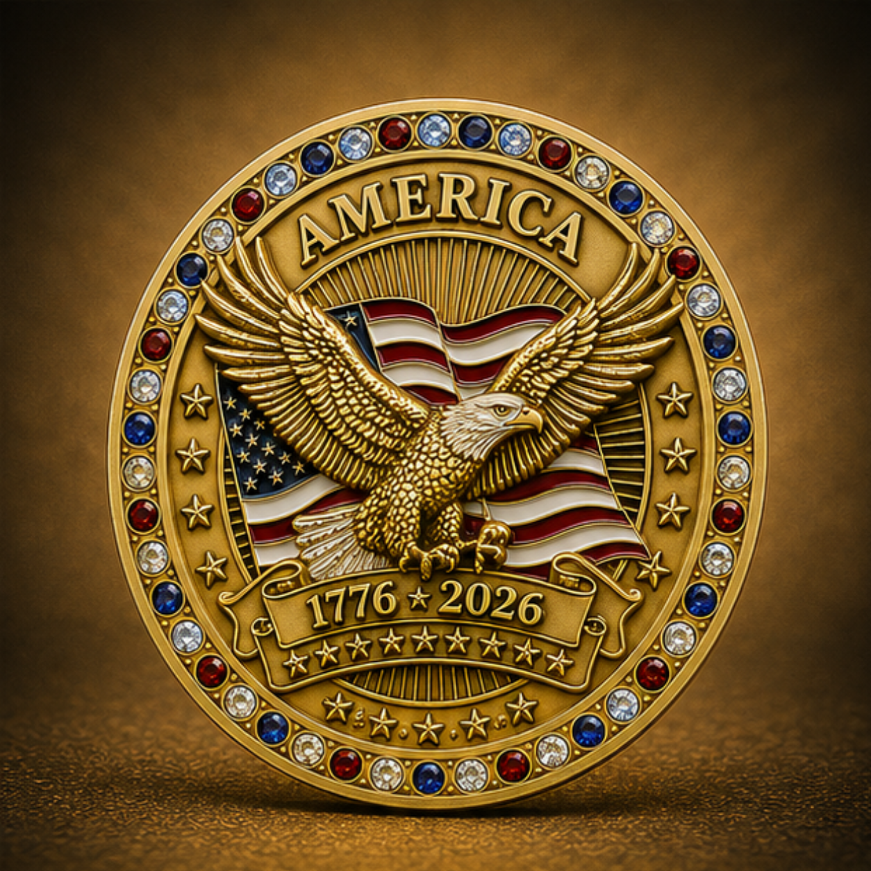 America 250™ Gold Patriot Edition Challenge Coin