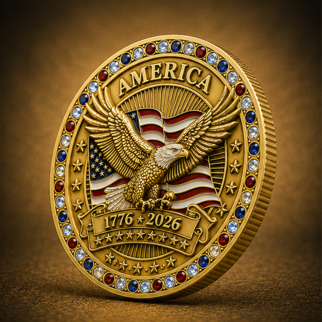 America 250™ Black Patriot Edition Challenge Coin