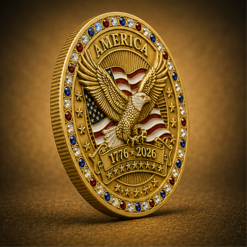 America 250™ Black Patriot Edition Challenge Coin
