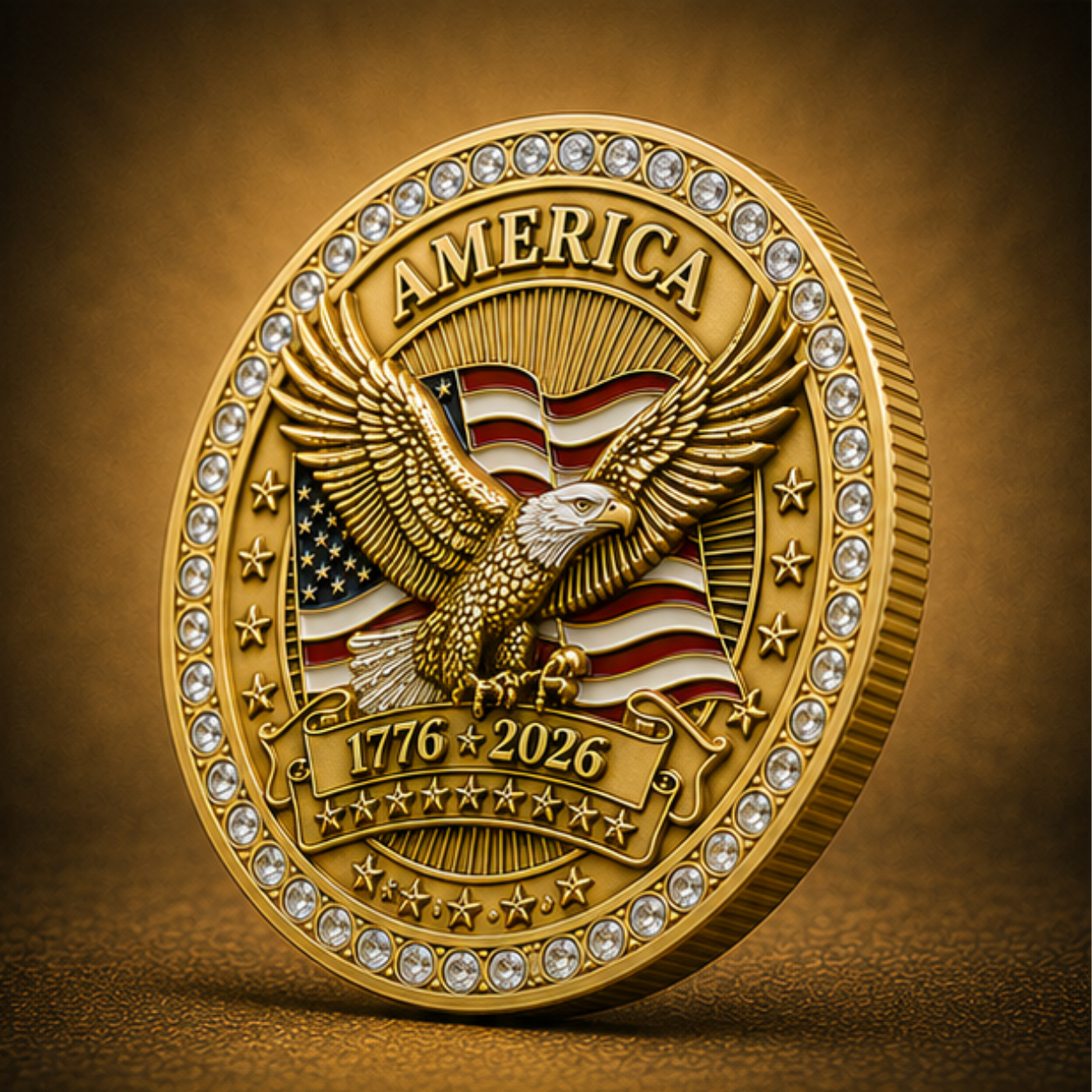 America 250™ Black Diamond Edition Challenge Coin