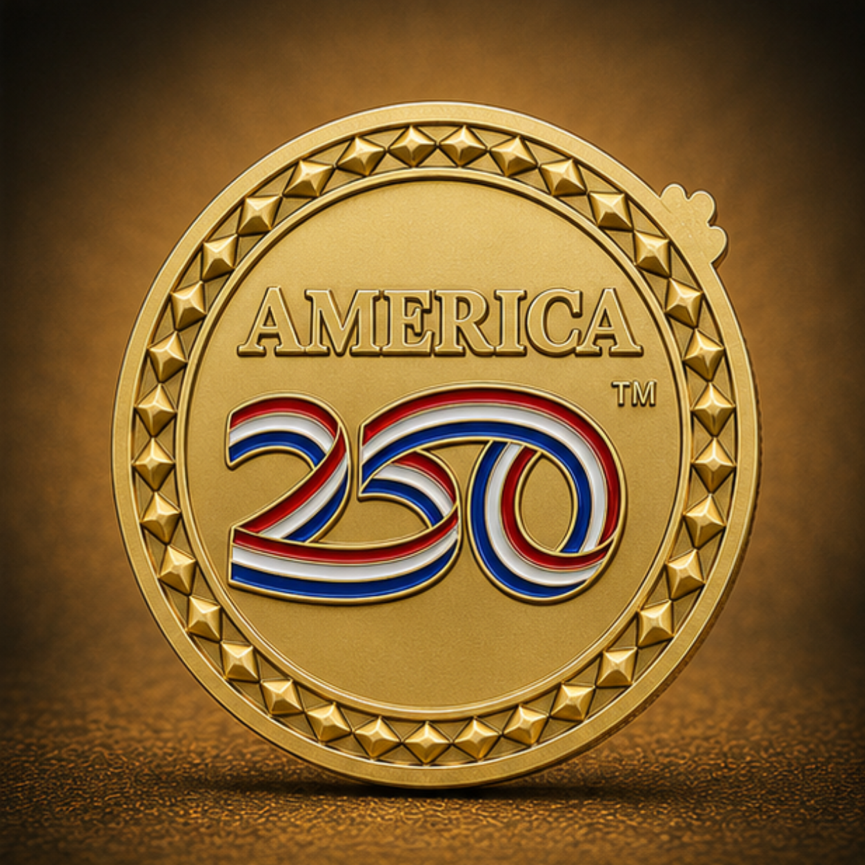 America 250™ Gold Patriot Edition Challenge Coin