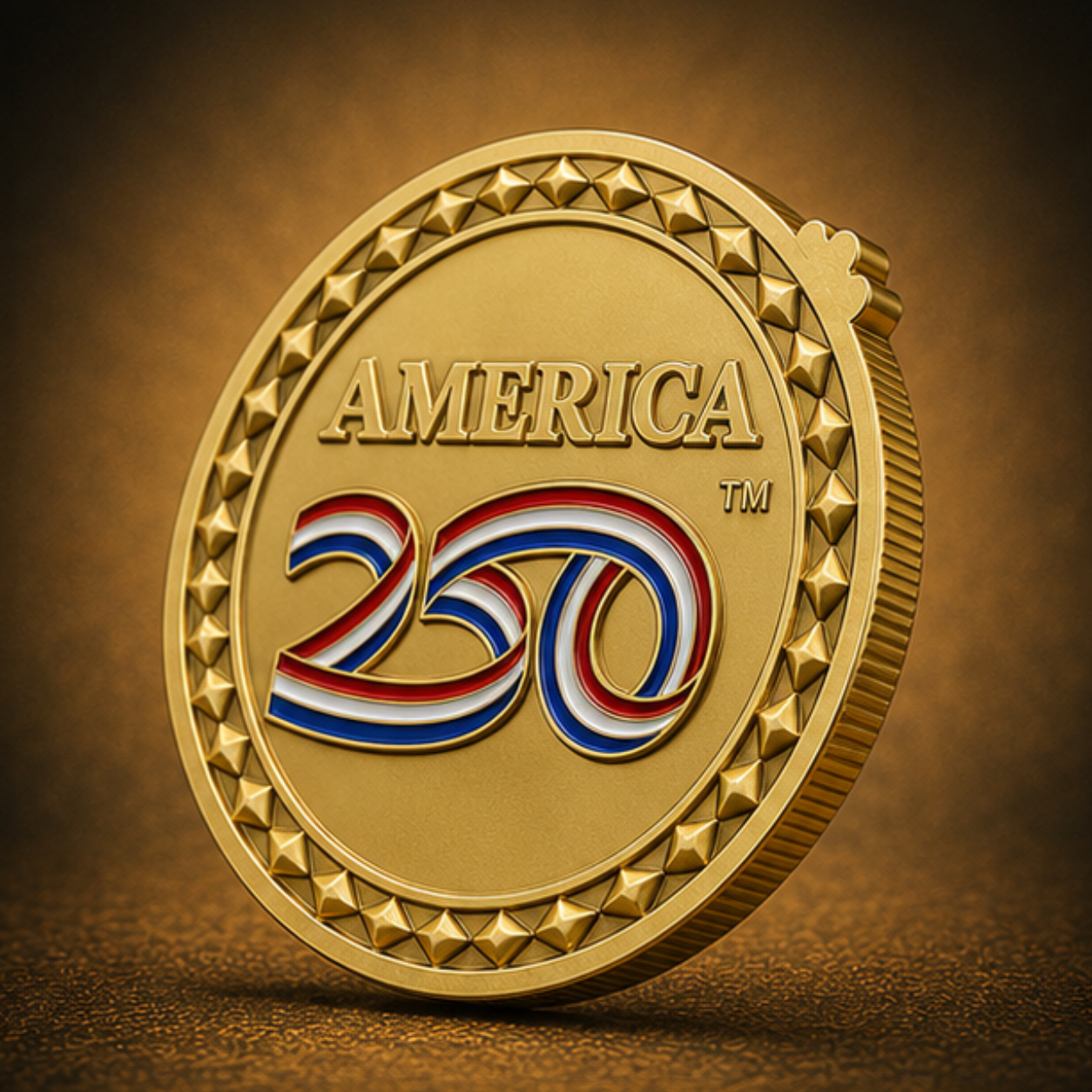 America 250™ Gold Patriot Edition Challenge Coin