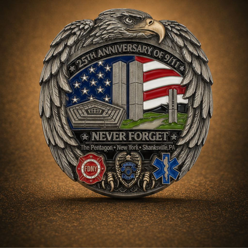 America 250™ Never Forget Challenge Coin